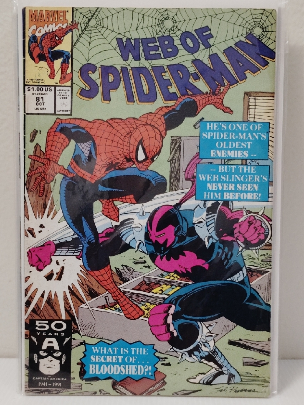 8 Marvel Web of Spider-Man Comic Set -issues 17,55,57,60,65,74,79,81 - Picture 9 of 9
